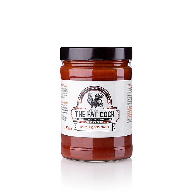 The Fat Cock - Sauce BBQ epicee pour coq - 500 ml - Bouteille