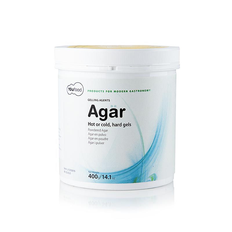 TOUFOOD AGAR, Agar Agar gelling agent - 400g - PE-can