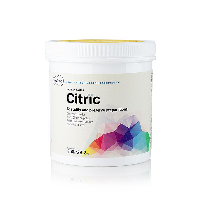 ACIDE CITRIQUE TOUFOOD, acide citrique - 800g - Pe peut