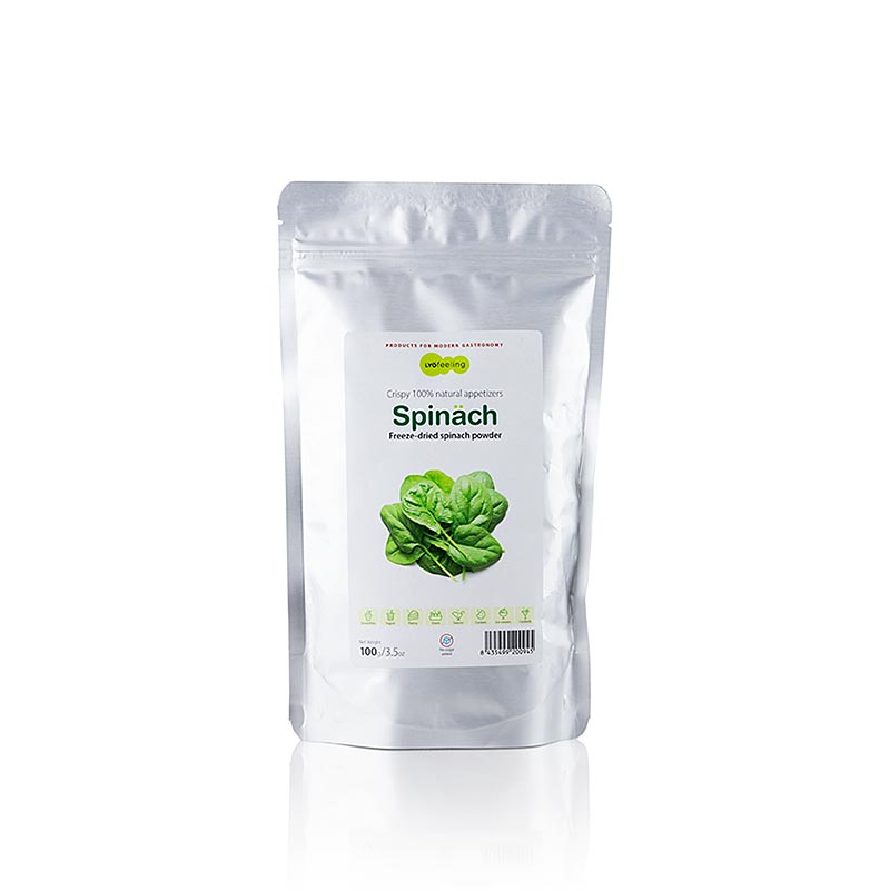 TOUFOOD LYOFEELING SPINACH, freeze-dried spinach, powder - 100 g - bag