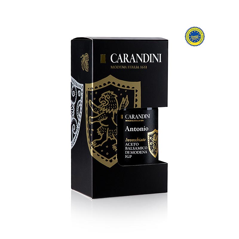 Aceto Balsamico Modena IGP, Antonio, invecchiato, Carandini (coffret de presentation) - 250 ml - Papier carton