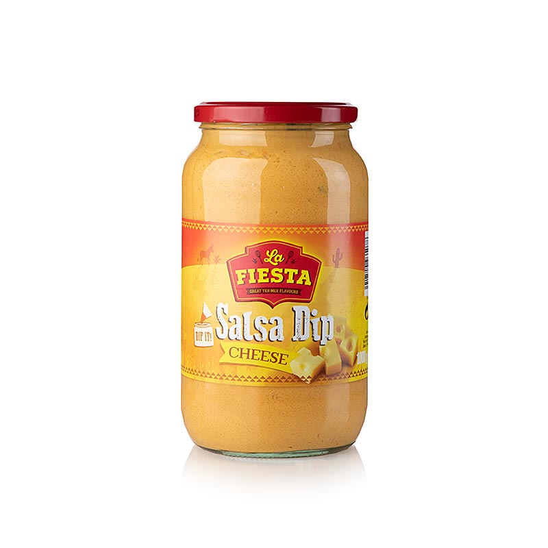 Trempette salsa au fromage cheddar, La Fiesta - 1 kg - Verre