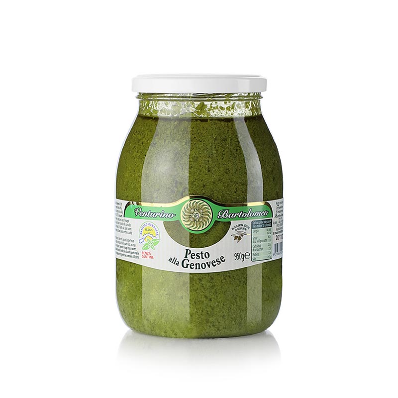 Pesto alla Genovese, sauce basilic, Venturino - 950g - Verre