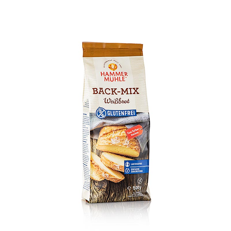 Melange a patisserie pain blanc, melange a patisserie sans gluten, broyeur a marteaux - 500g - Sac