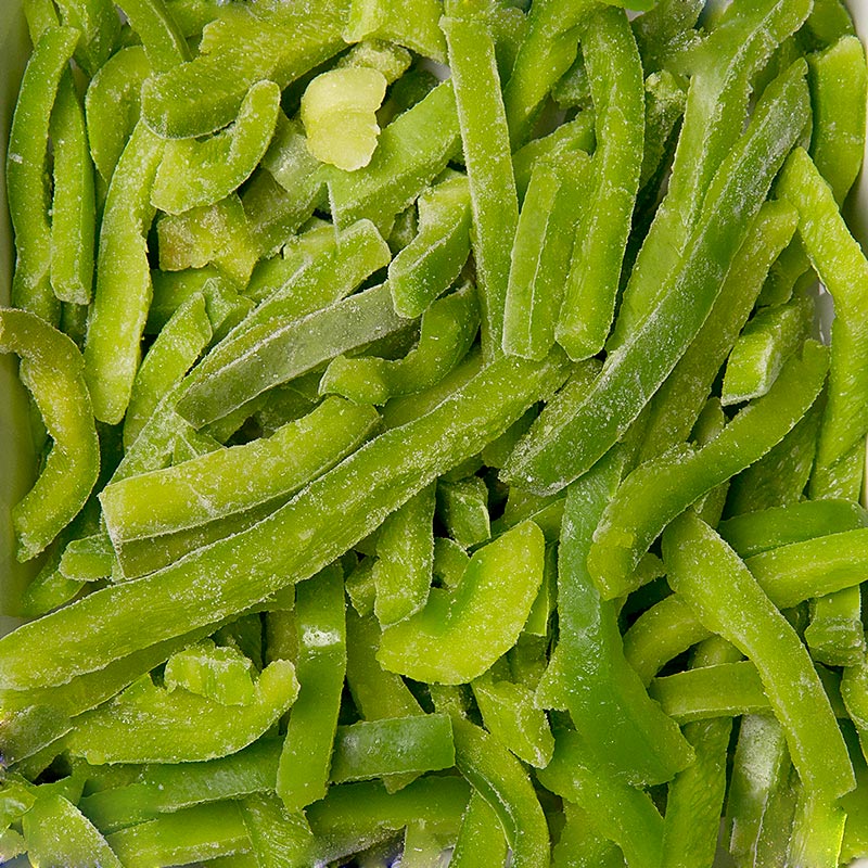 Peppers, green, sliced - 10kg - Cardboard