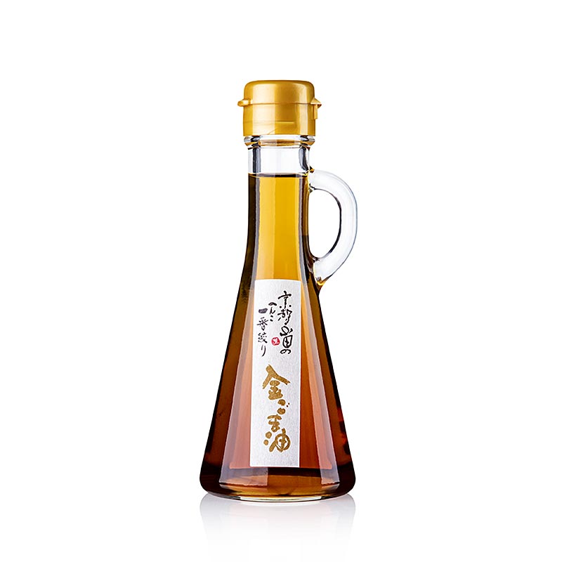 Huile de sesame doree a base de sesame dore, grille, Yamada, Japon - 131 ml - Bouteille