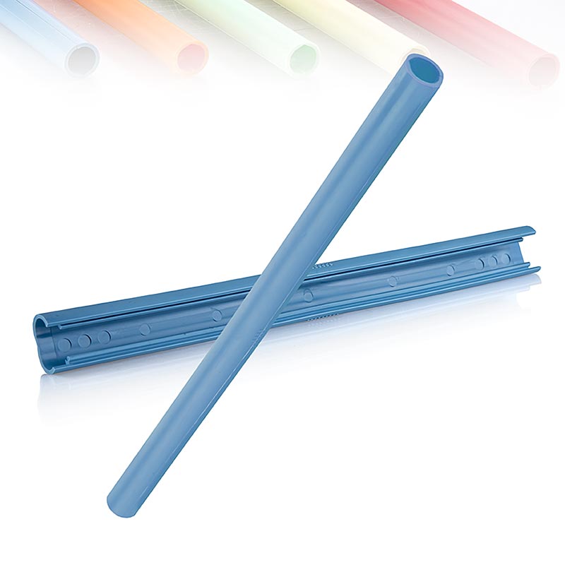 ClickStraw - paille reutilisable, bleue - 10 pieces - boite