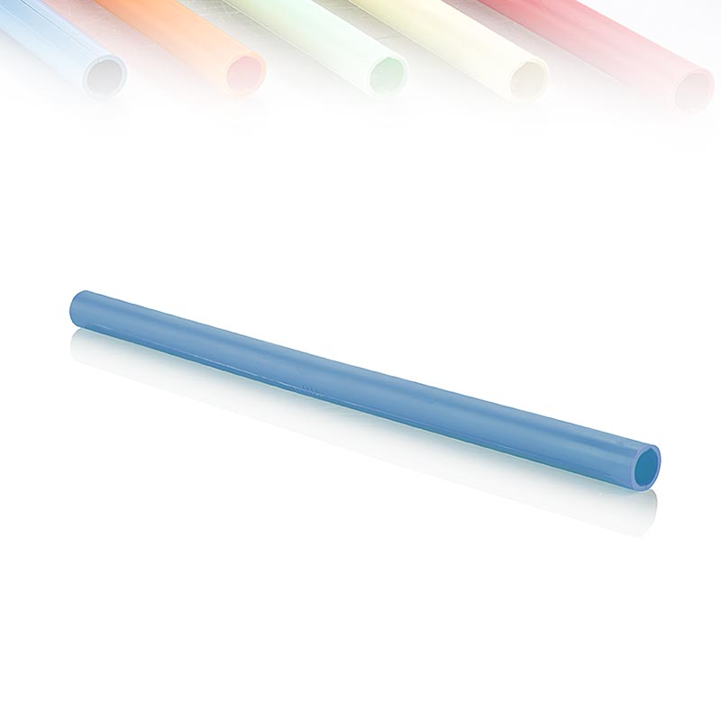 ClickStraw - paille reutilisable, bleue - 10 pieces - boite