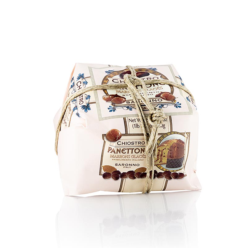 Kersttaartpanettone - met kastanjes - 750 g - papier