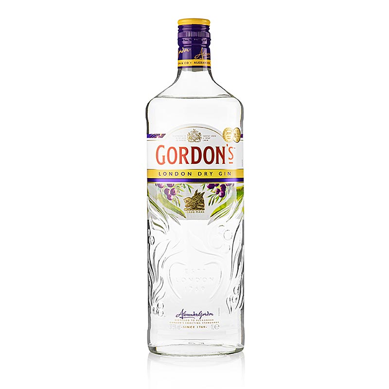 Gin Gordon`s, 37,5% vol. - 1 litre - Bouteille