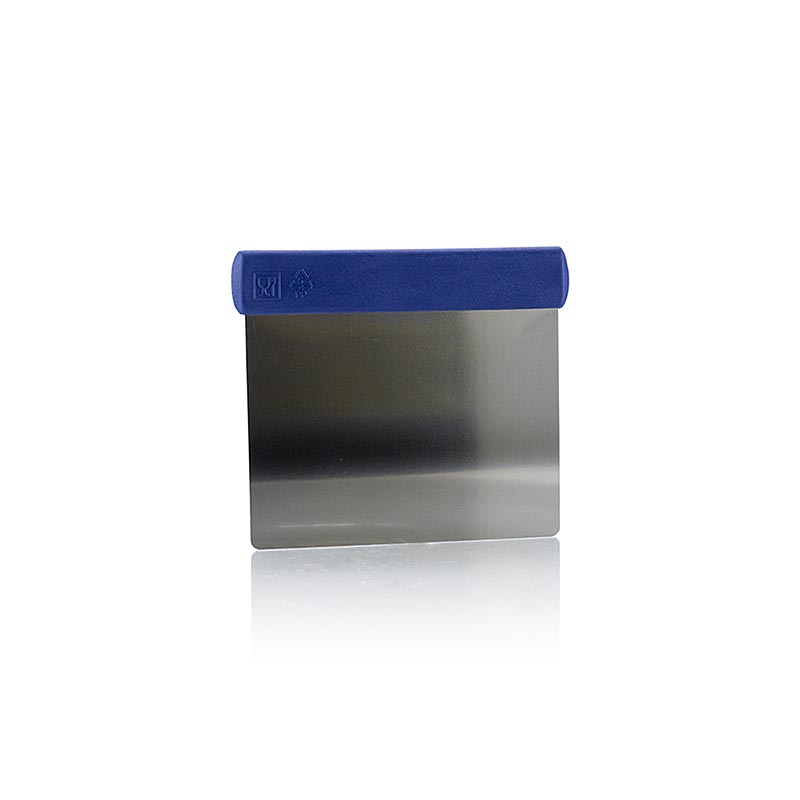 Grattoir a pate 12x10cm, lame flexible en inox avec manche en plastique - 1 piece - Lache