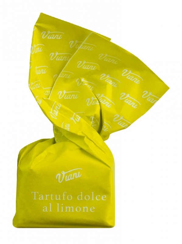 Tartufi dolci al limone, truffes au chocolat blanc aux agrumes, Viani - 200g - sac