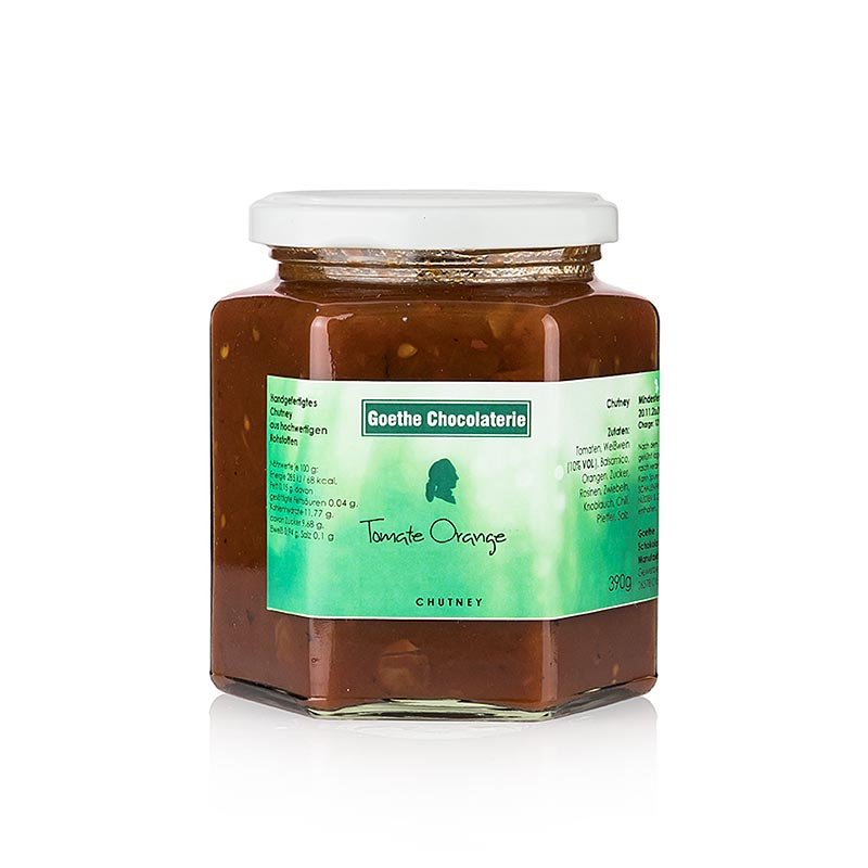 Goethe Chocolaterie - Chutney de tomates et d`oranges - 390g - Verre