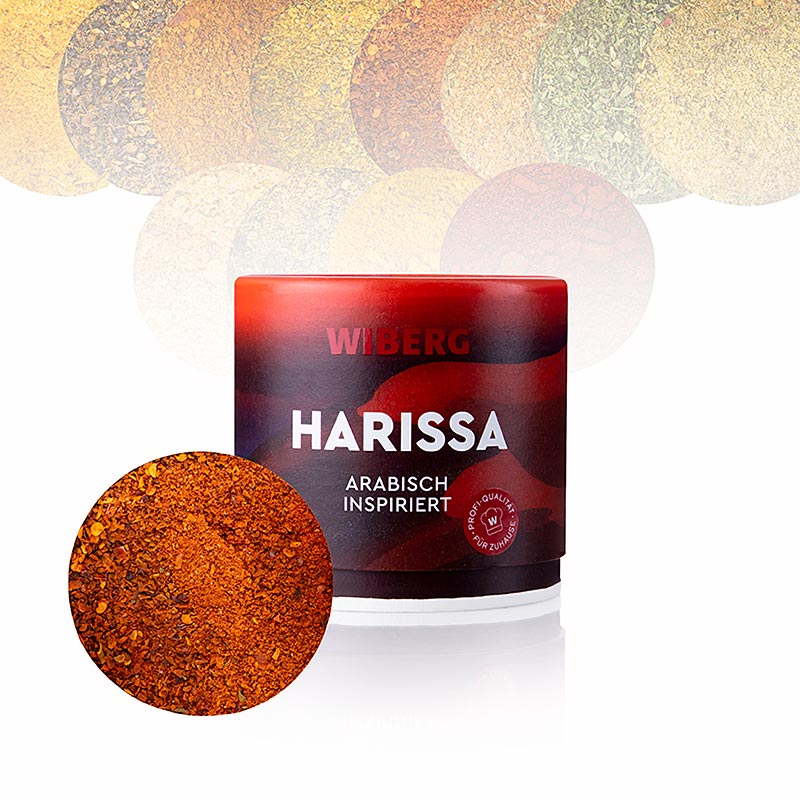 Wiberg Harissa, arabisk inspireret krydderiblanding - 85 g - aroma boks