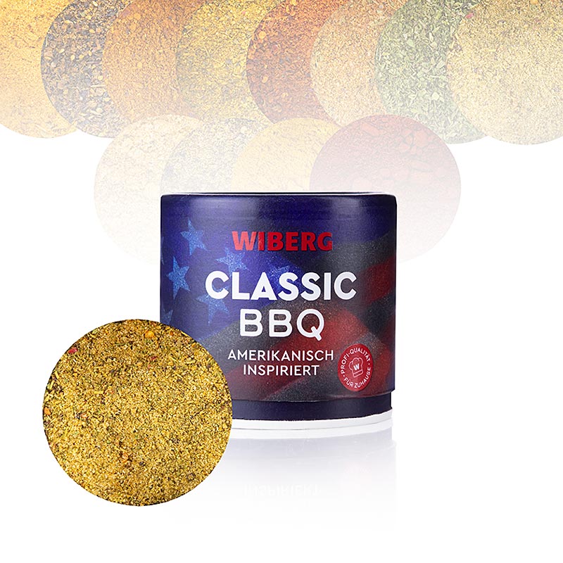 Wiberg Classic BBQ, mélange d`épices d`inspiration américaine - 115g - boîte à arômes