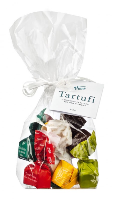 Tartufi dolci misti, sacchetto multicolori, truffes au chocolat melangees, colorees, sac, Viani - 125g - sac