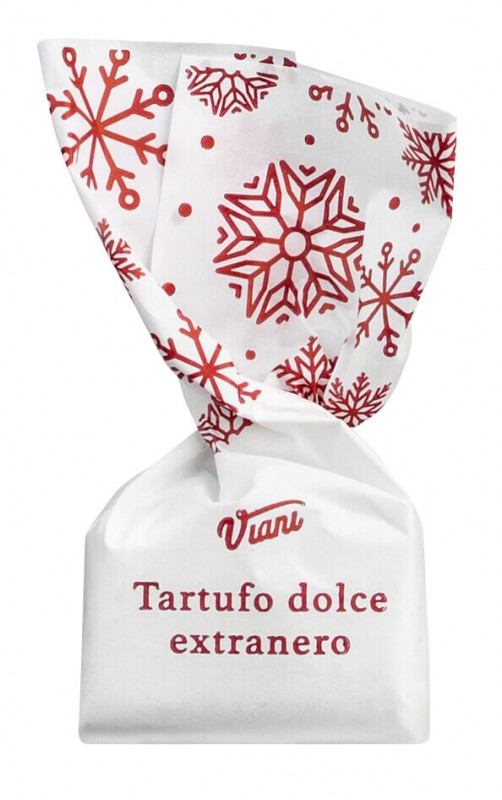 Tartufi dolci extraneri, sfusi, edition de Noel, truffes au chocolat noir extra amer, en vrac, Viani - 1 000g - kilos