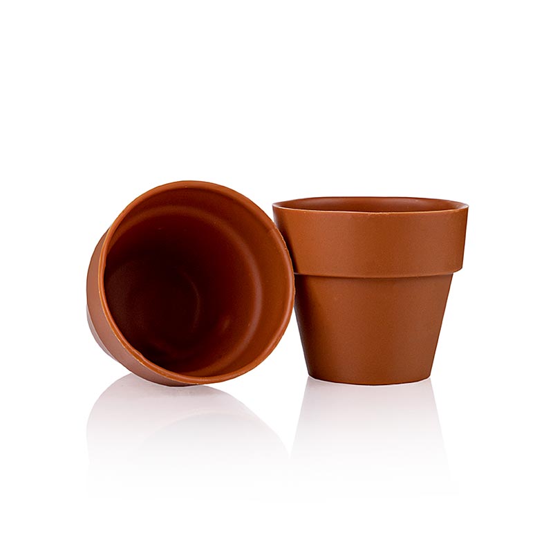 Chocolate mold Flower Pot Large, terracotta, 62 x 55 mm, dobla (18140) - 840 g, 28 pieces - Cardboard