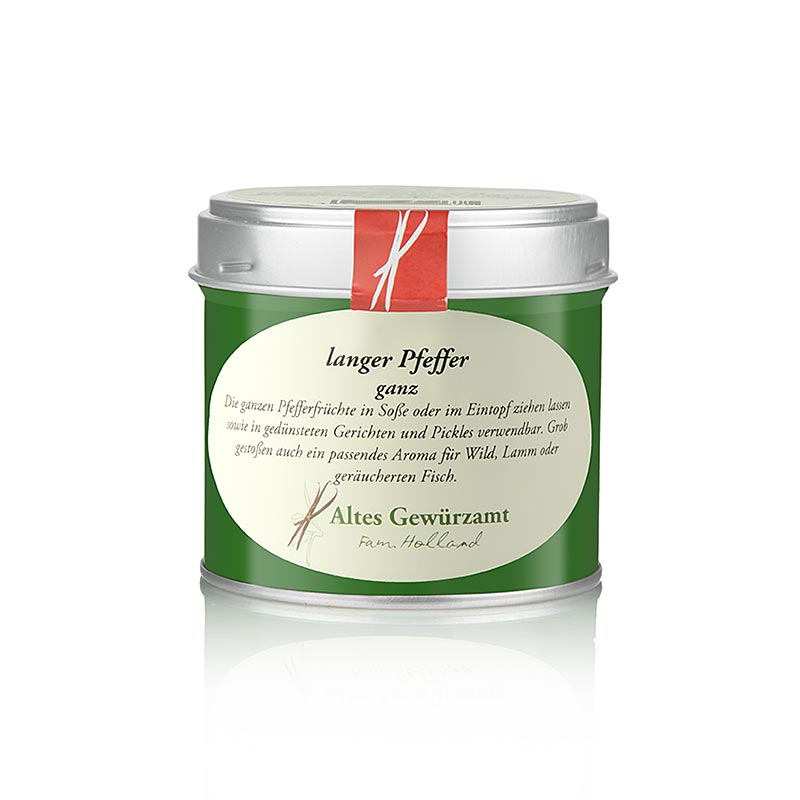 Poivre long / poivre du Bengale, entier, Old Spice Office, Ingo Holland - 70 g - Peut