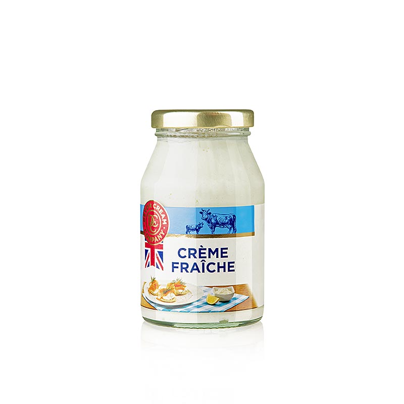 Creme fraiche anglaise, 39% de matiere grasse - 170g - Verre