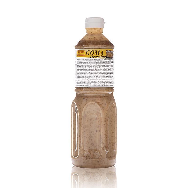 Vinaigrette sesame - Vinaigrette Goma, pour salade, legumes, pates, viande, Nihon Shokken - 1 litre - Bouteille PE