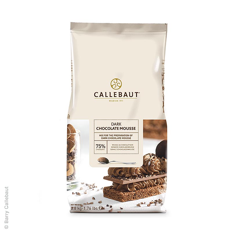 Callebaut Mousse au Chocolat - poudre, noir - 800g - sac