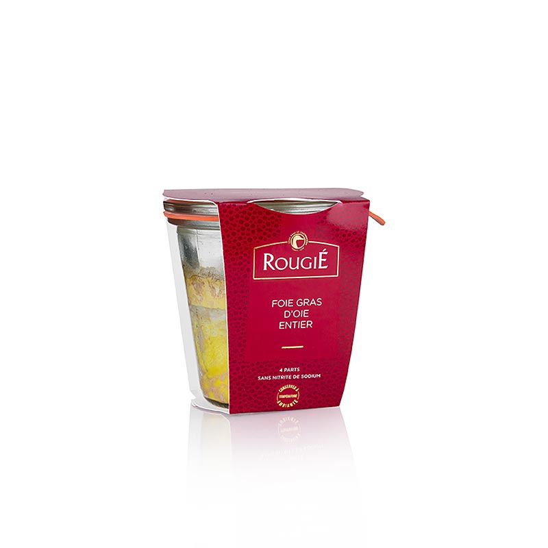 Goose liver Entier, fully preserved, Rougie - 180g - Glass