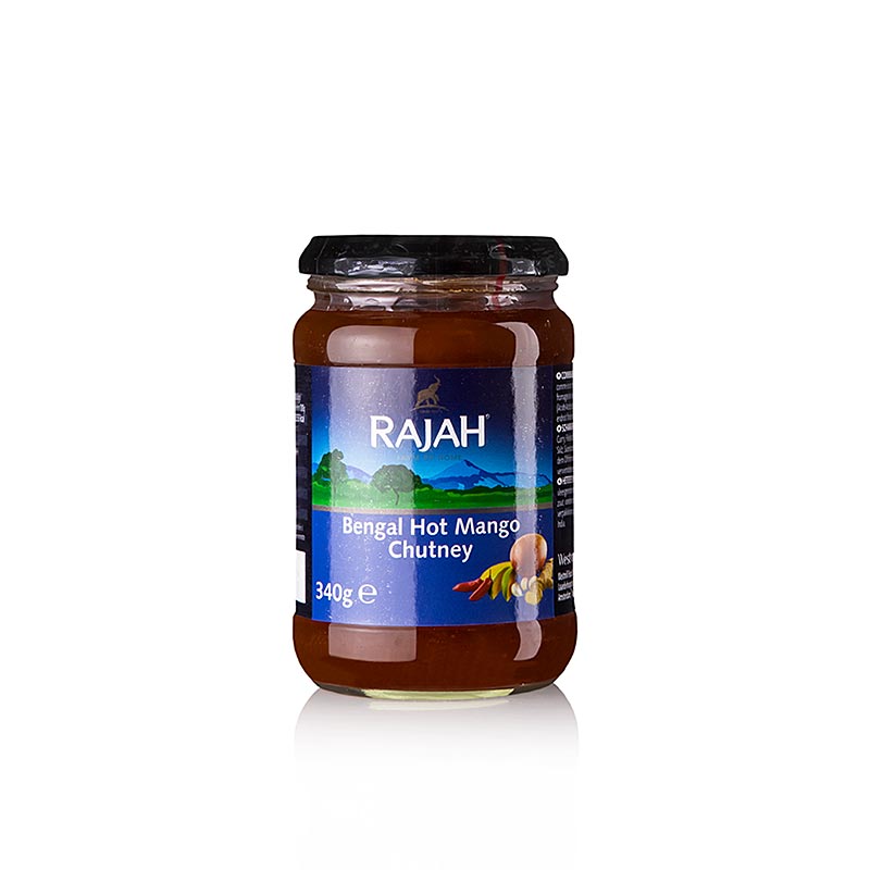 Chutney de mangue, piquant / epice, Rajah - 340g - Verre