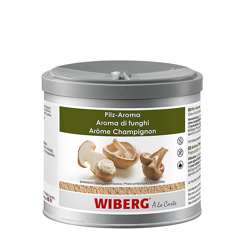 Wiberg svampearoma, krydderitilberedning med porcini svampe, svampe, shiitake - 200 g - aroma boks