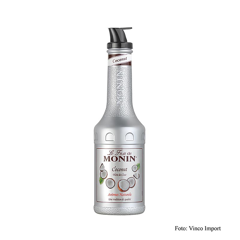 Melange de puree de fruits - noix de coco, sucree, avec verseur Monin - 1 litre - Bouteille PE