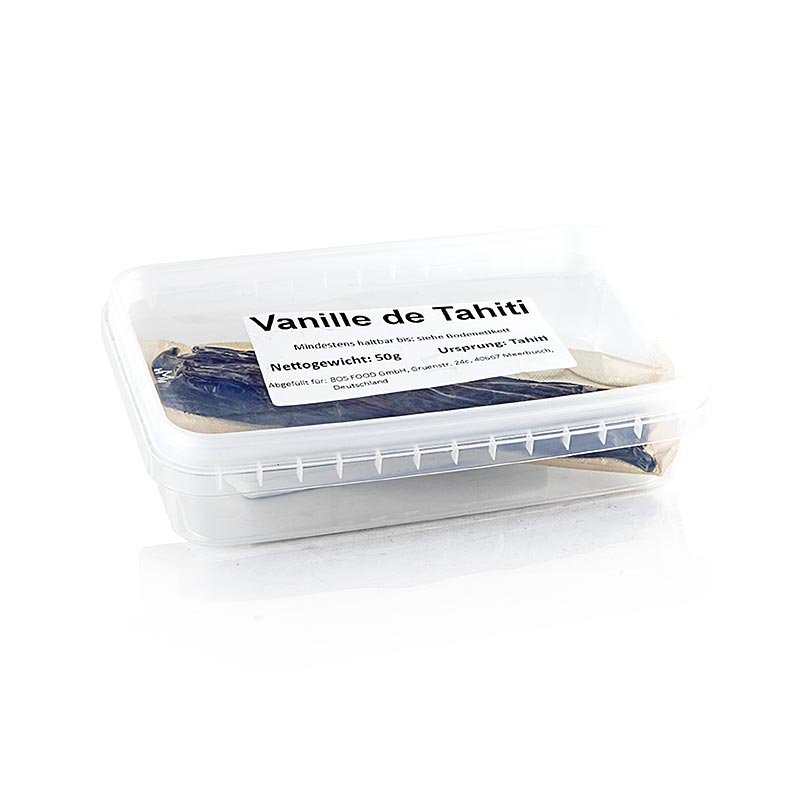 Gousses de vanille de Tahiti, environ 5 a 8 batonnets - 50g - sac