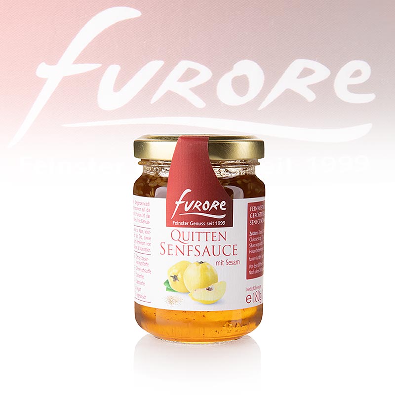 Furore - sauce moutarde aux coings, au sesame - 130 ml - Verre