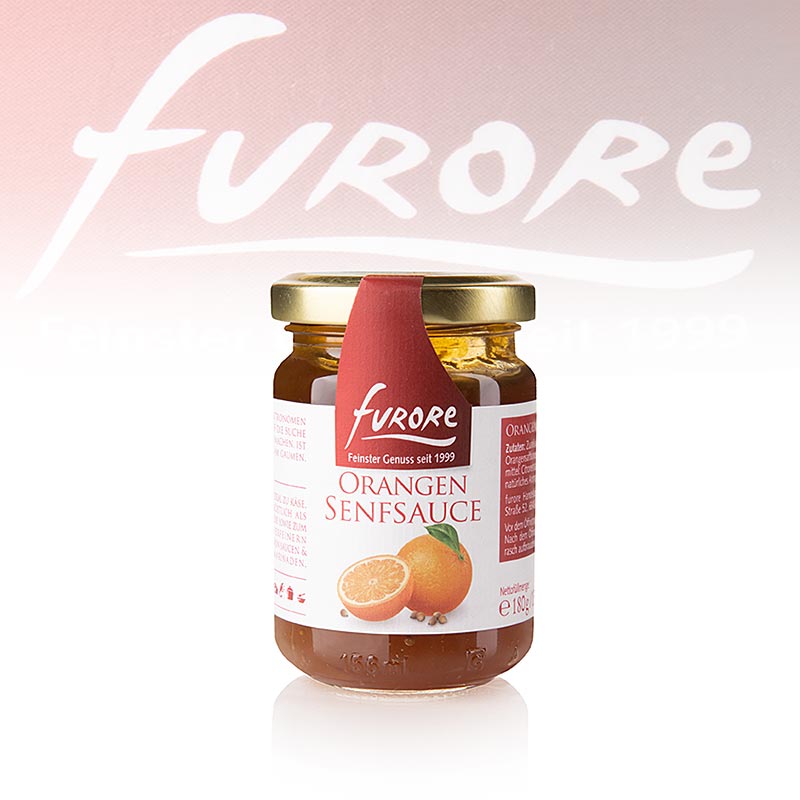 Furore - sauce moutarde a l`orange - 130 ml - Verre