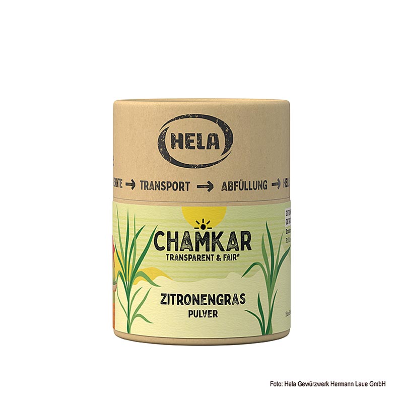 HELA Chamkar - Citrongræspulver - 60 g - aroma boks