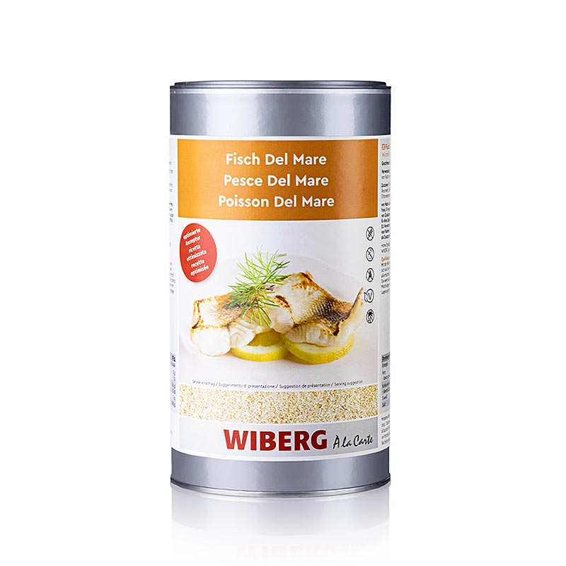 Mélange d`assaisonnement Wiberg Fisch Del Mare avec sel de mer - 1 kg - boîte à arômes