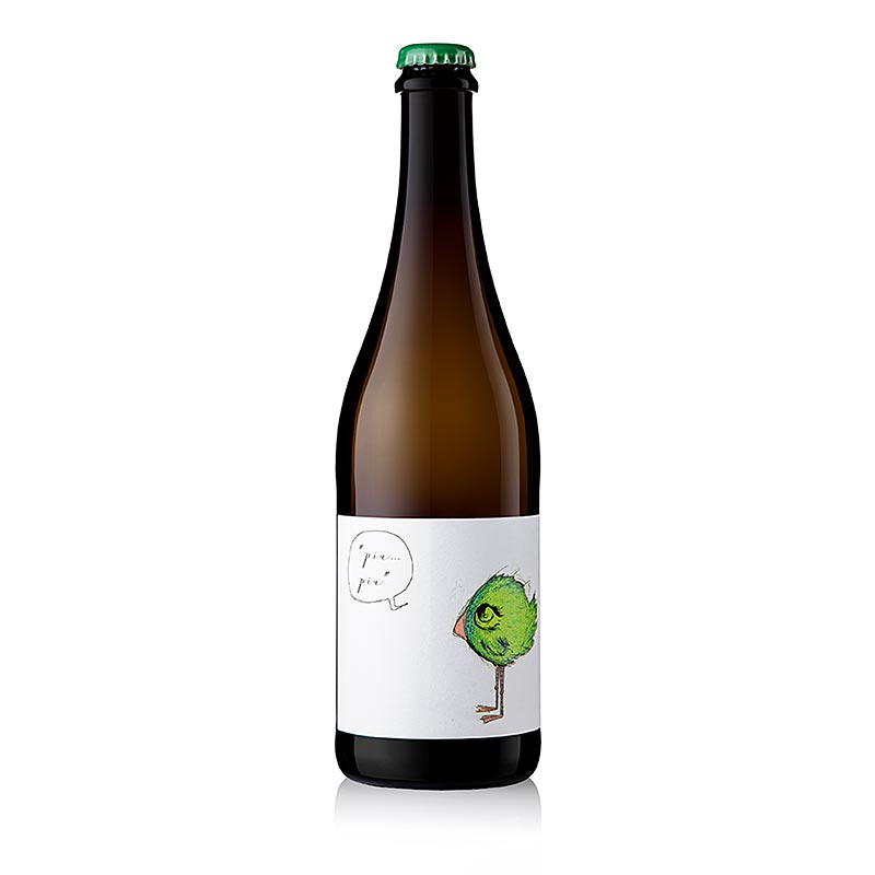 Piu Piu Pet Nat, weißer Perlwein, trocken, 11 % vol., Fio Wein - 750 ml - Flasche