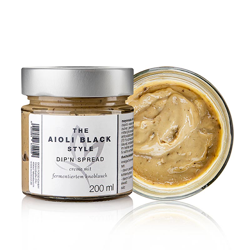 Gout serieux a l`aioli - Sauce style noir - 200 ml - Verre