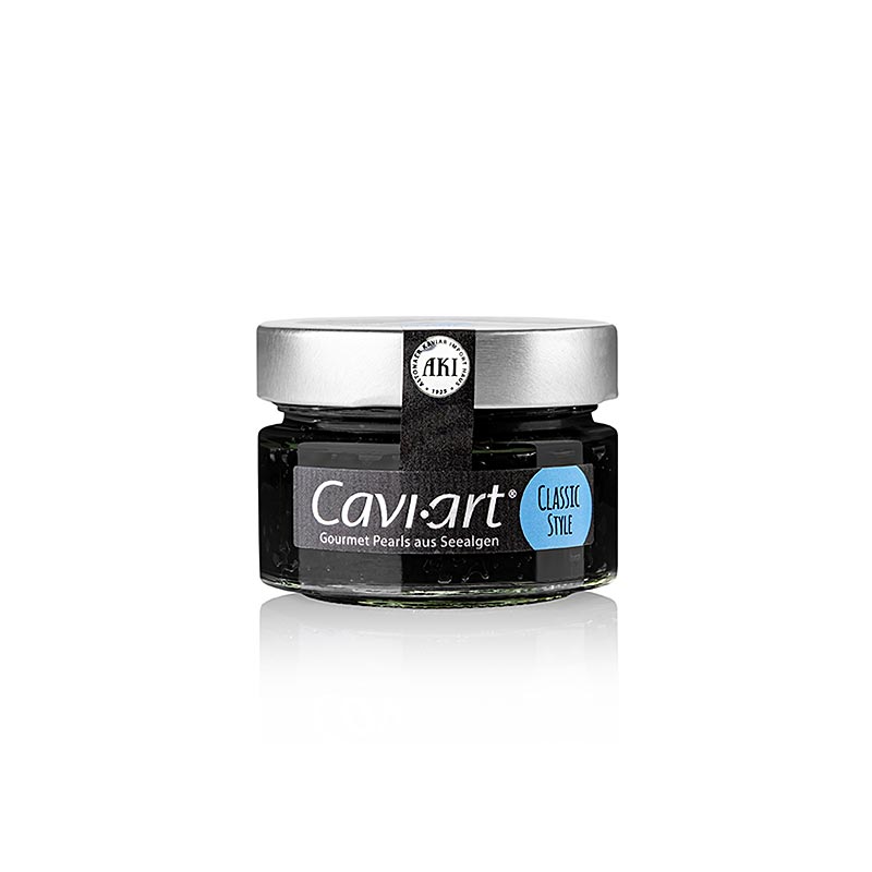 Cavi-Art® algenkaviaar, zwart, vegan - 100 gr - Glas