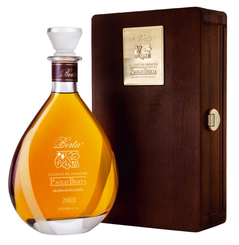 Paolo Berta, Sel. du Fondatore, vieilli, Grappa Riserva, Berta - 0,7 l - bouteille