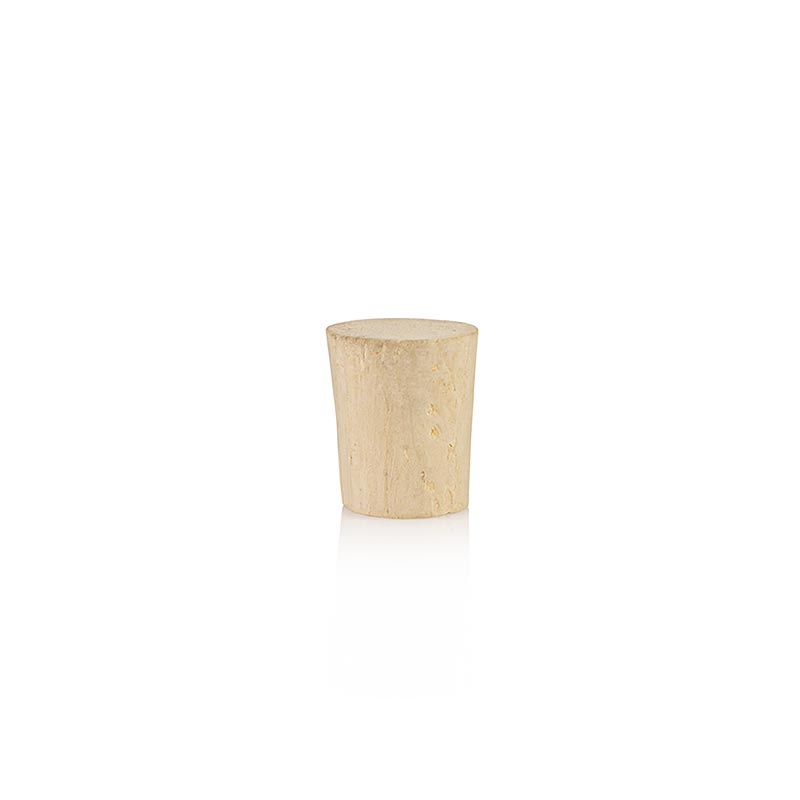 Bouchon en liege naturel, 15 mm, pour flacon d`apothicaire - 1 piece - Lache