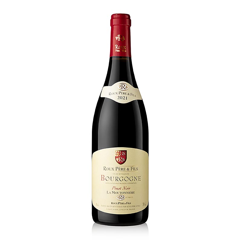 2021er Bourgogne Pinot Noir La Moutonniere, trocken, 13% vol., Roux - 750 ml - Flasche