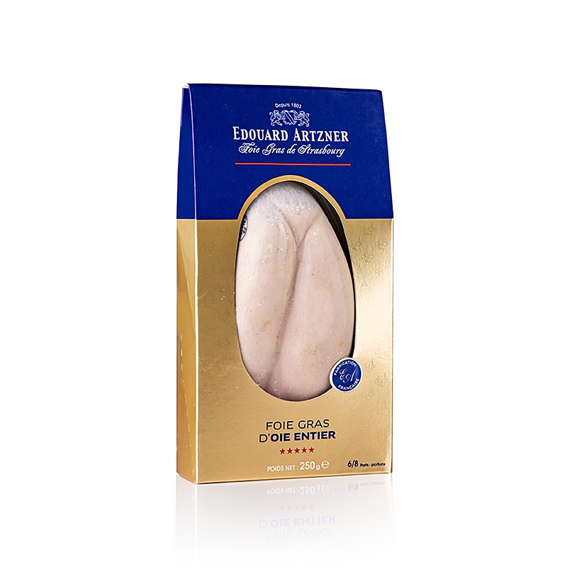 Foie d`oie entier, en forme de foie, Feyel - 250 g - Coque PE