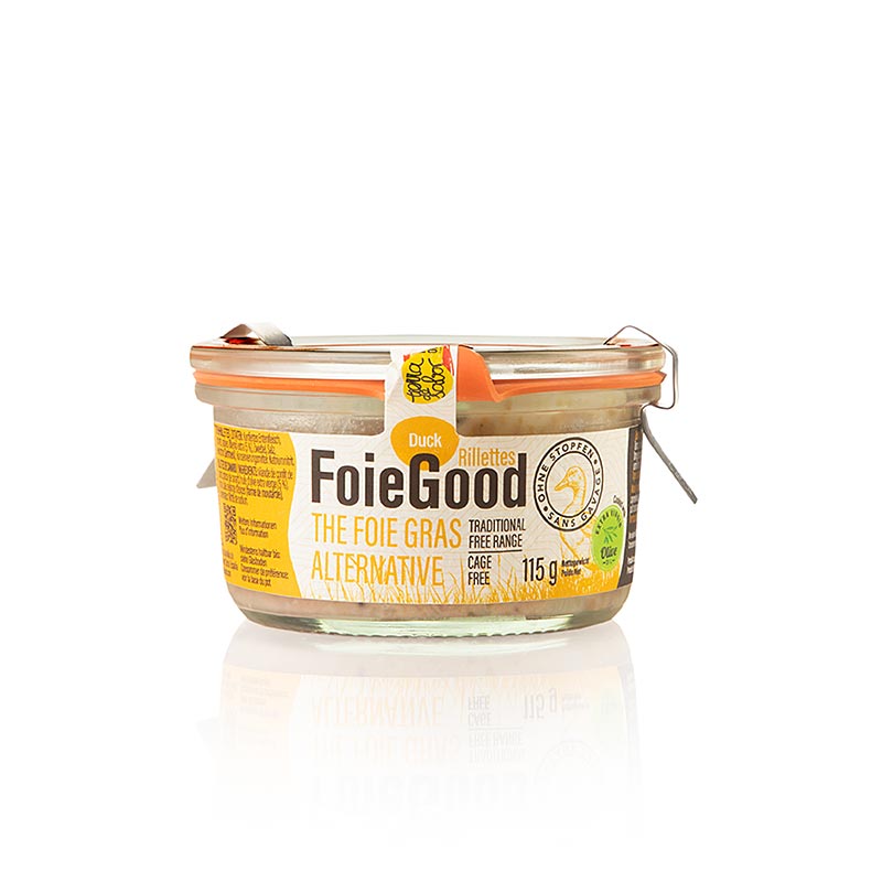 Enten Rillette, FoieGood - 115 g - Glas