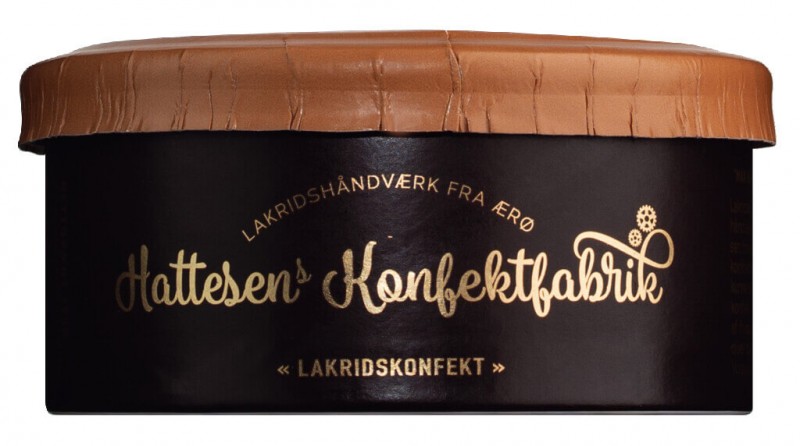 Lakridskonfekt Lakrids, chocolat, moka, confiserie a la reglisse, chocolat et cafe, Hattesens Konfektfabrik - 125g - paquet