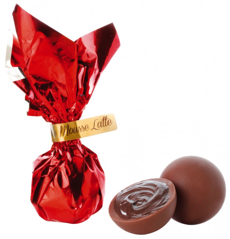 Le comete rosse mousse latte, sfuso, chocolate praline with cream filling, Venchi - 1,000g - kg