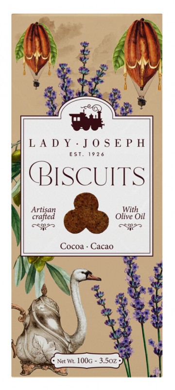 Biscuit Cacao, biscuits au cacao, Lady Joseph - 100g - paquet