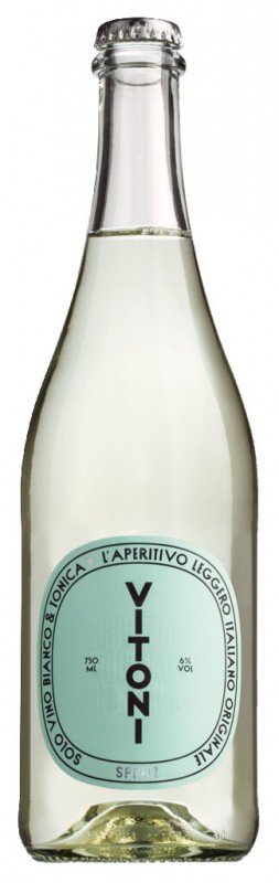 Vitoni Spritz Bianco, gearomatiseerde cocktail op wijnbasis, Vitoni - 0,75 l - Fles