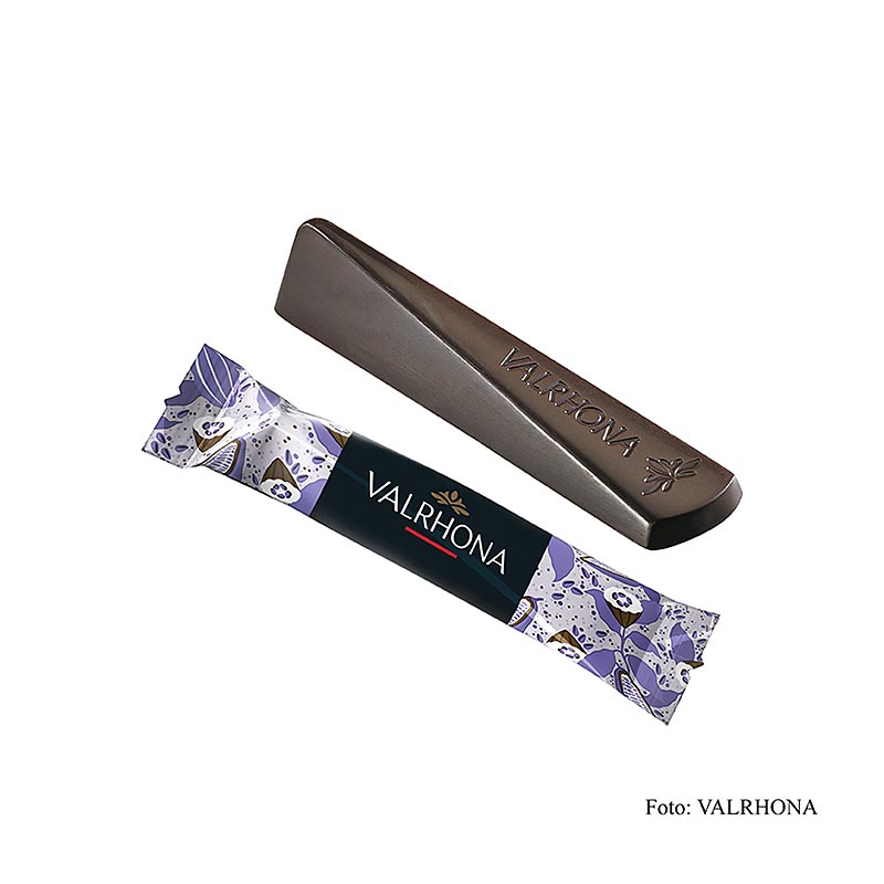 Palitos de chocolate Valrhona Eclat Noir, chocolate amargo, 61% cacau - 1kg, 244 pecas - caixa