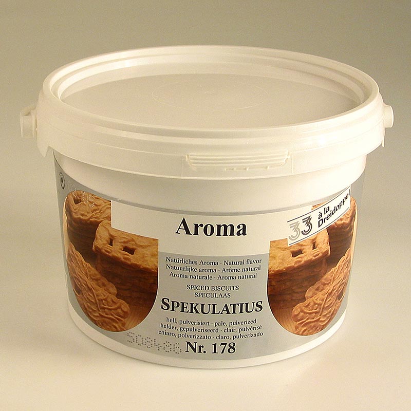 Especiaria Speculoos, sabor em po, tres duplos, No.178 - 1,5 kg - Pe pode