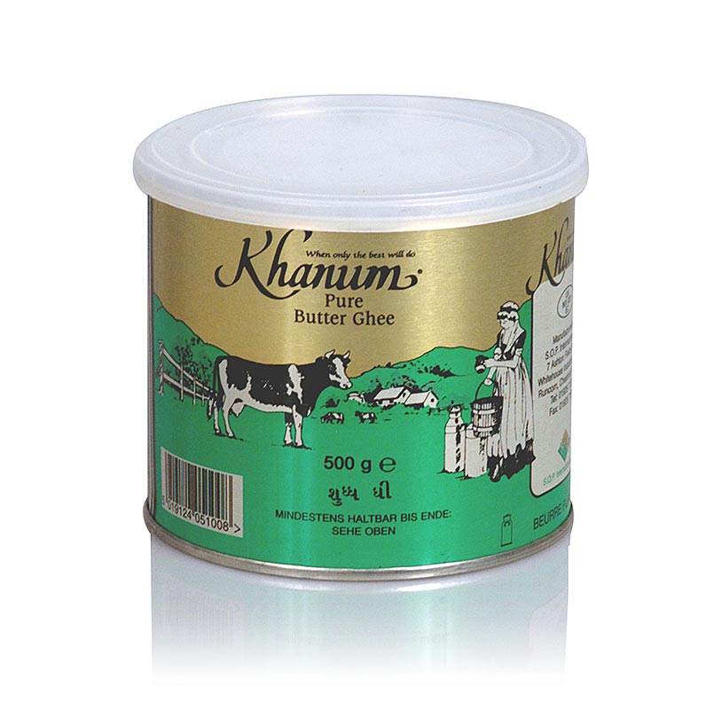 Butter Ghee - klaret smoer, 99,8% fett - 500 g - kan